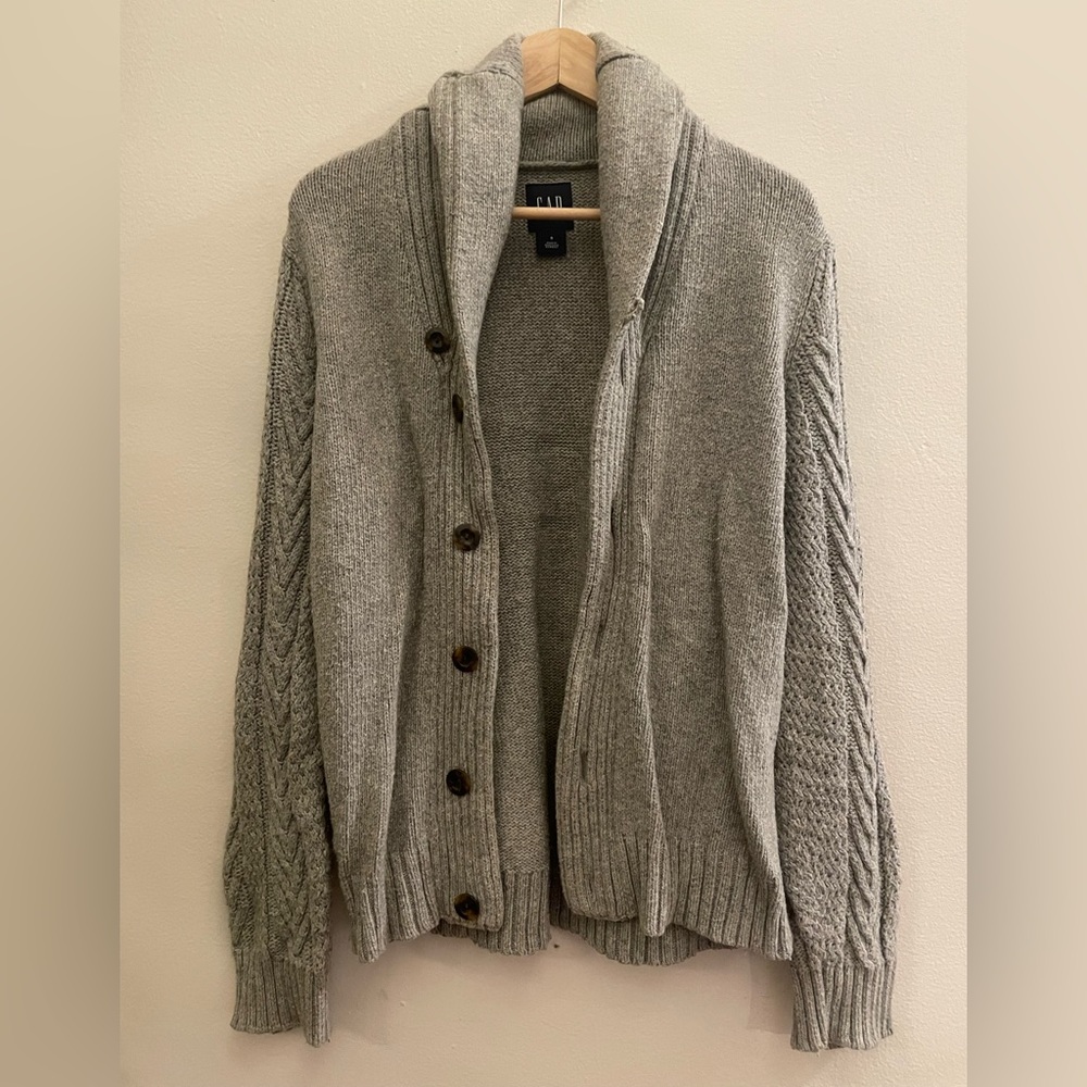 Gap cardigan with scarf collar